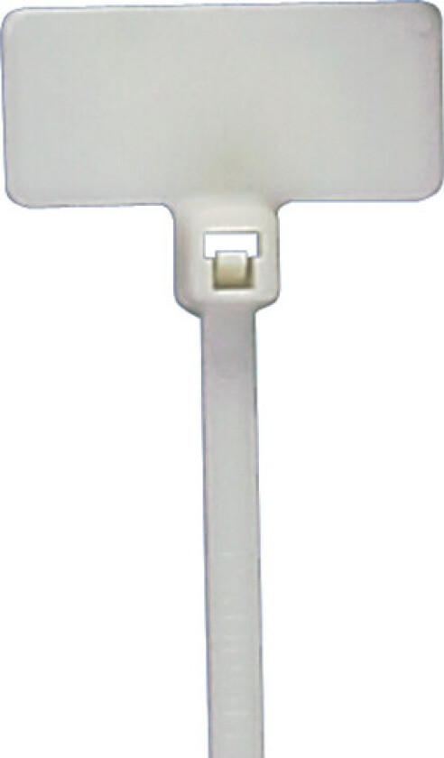 100 stk Buntebånd 101 x 2,5 mm Natur Med etikett