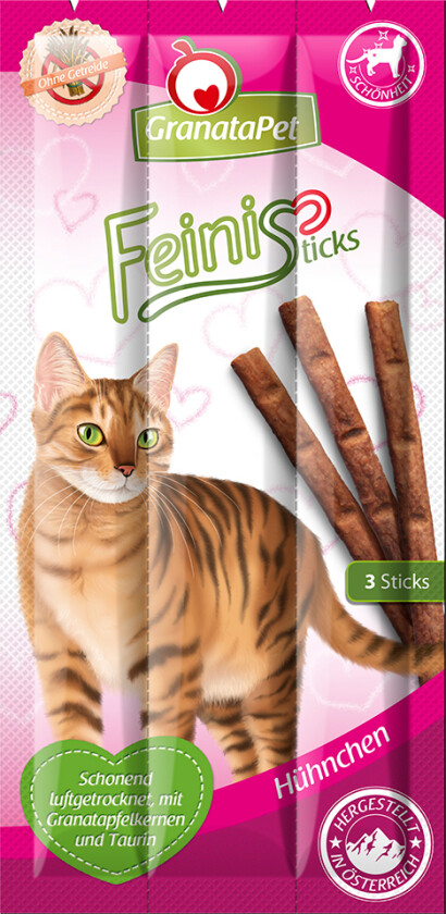 GranataPet Feini Sticks Kylling - Økonomipakke: 3 x 3 pakker