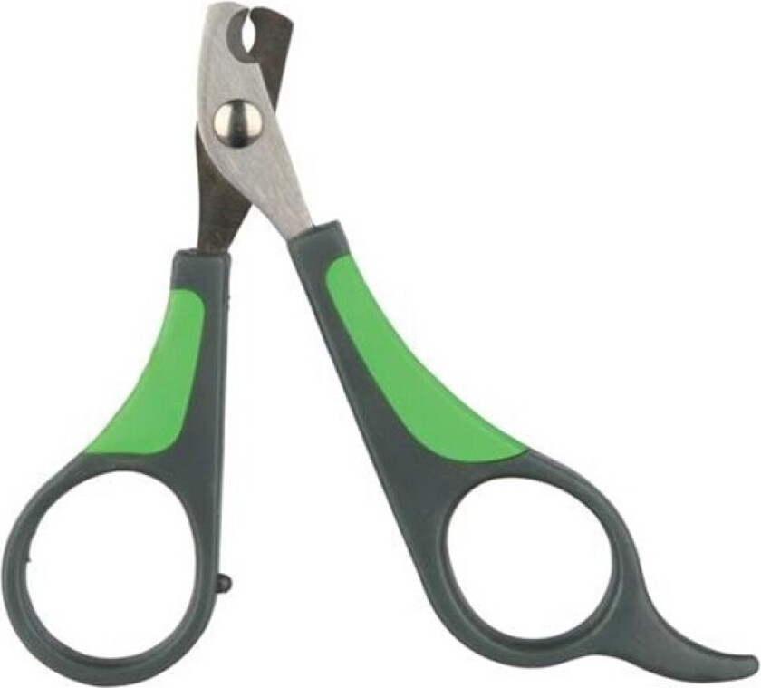 Claw scissors plastic/stainless steel 8 cm grey/green