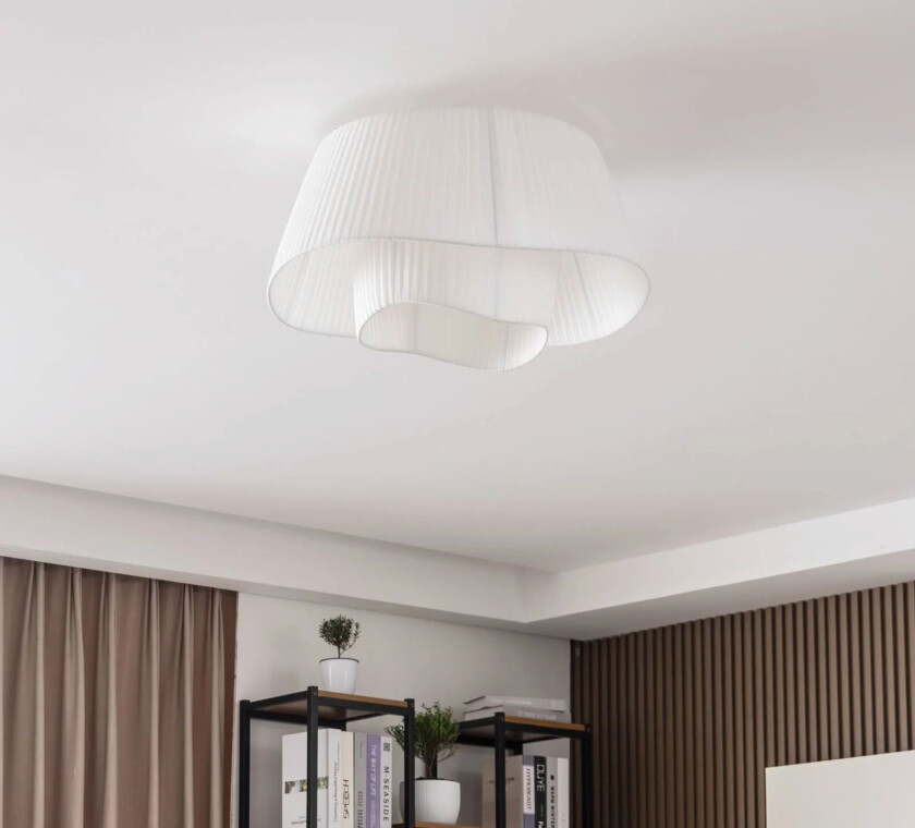 Eryndor taklampe med tekstilskjerm