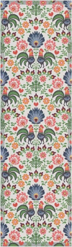 Rooster bordløper 35x120 cm Multi