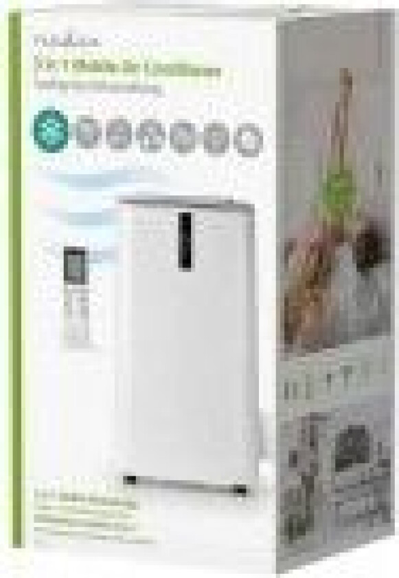 Nedis ACMB1WT9 - Klimaanlegg - mobil - 2.6 EER - hvit/svart
