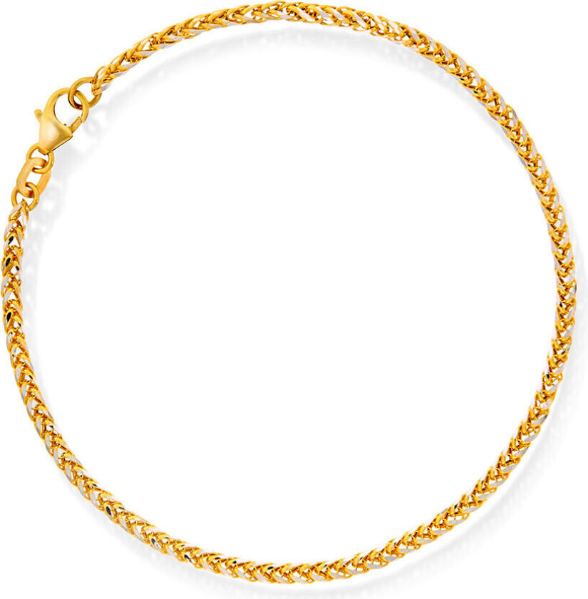 Bilde av Armbånd i 585 gult gull, 19 cm