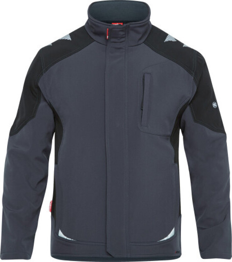 GALAXY softshelljakke grå/svart, 8810, størrelse S