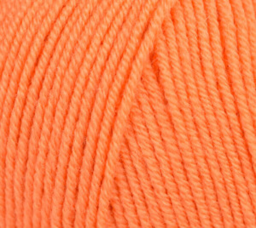 Baby Merino Garn Unicolor 18 Oransje