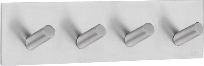 knaggrekke, børstet rustfritt stål