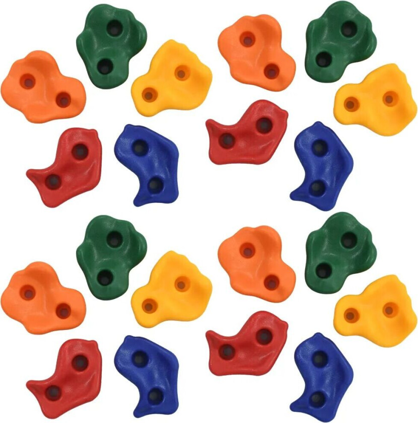 Klatresteiner 20 stk flerfarget PE