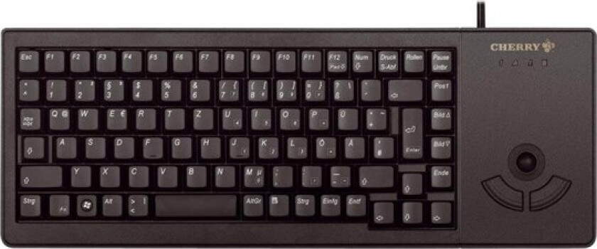 G84-5400 XS Trackball Keyboard - Tastatur - Fransk - Svart