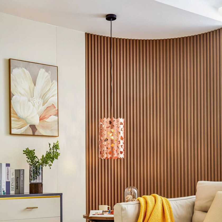 Aeloria hengelampe kobber Ø25cm jern