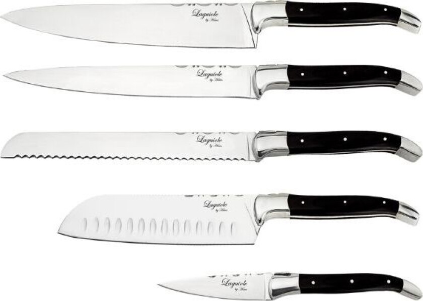 Laguiole By Hâws Kokkesæt - 5 Dele - Sort Ebenholts