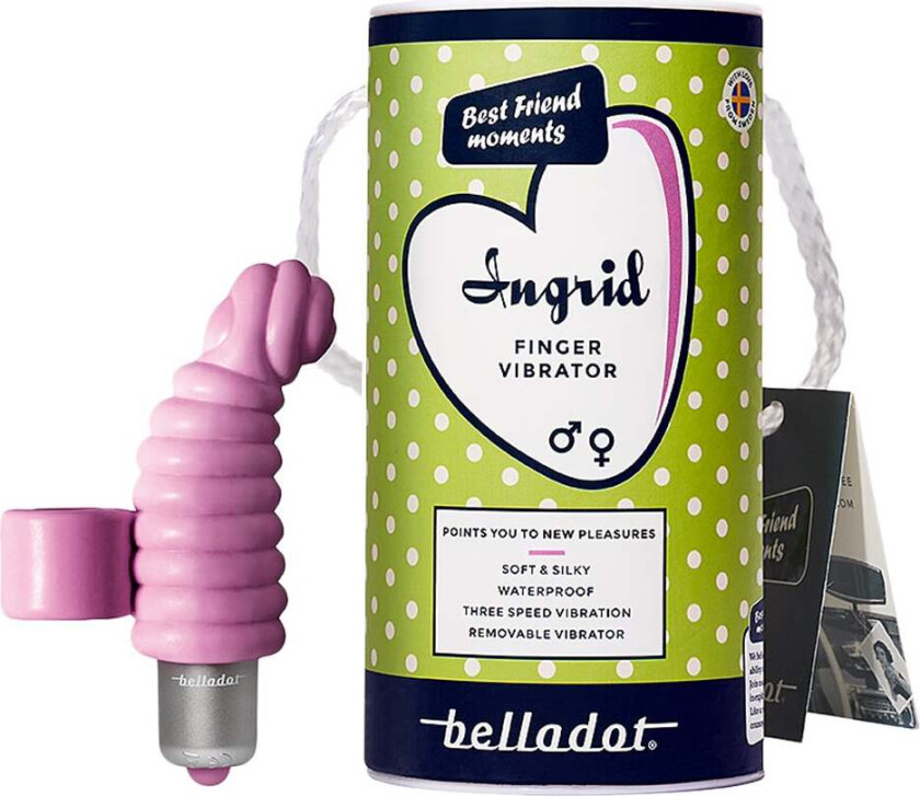 Ingrid Finger Vibrator, Rosa, 1 stk.