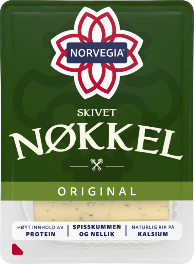 Norvegia Nøkkelost skivet 150g