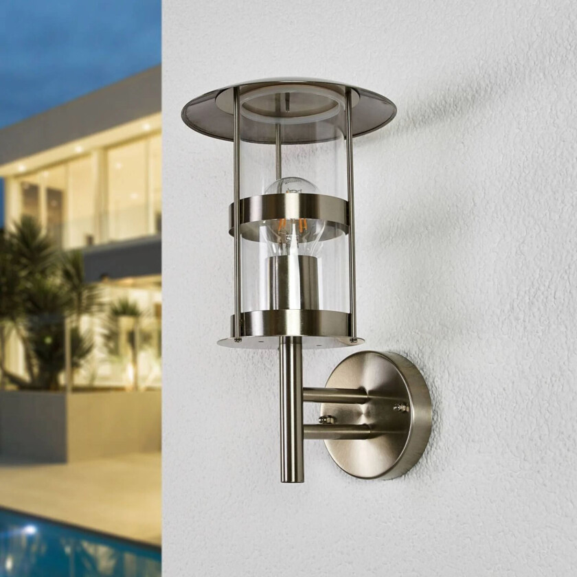 Utevegglampe Noemi i rustfritt stål