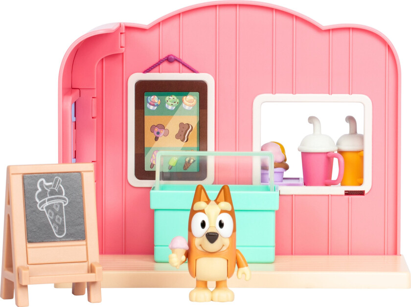 Bilde av - BLUEY Mini Playset Ice Cream Shop (90243)