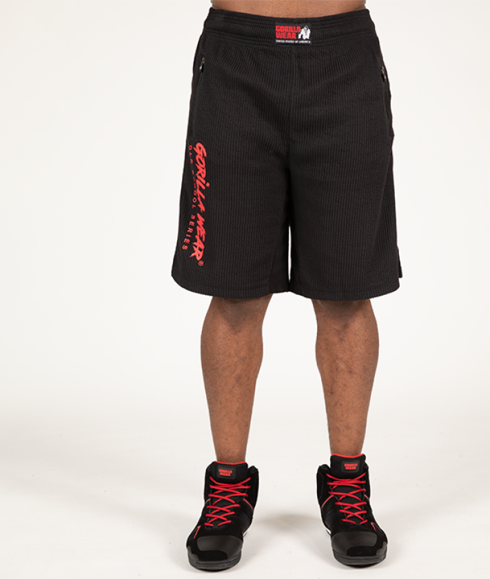 Augustine Old School Shorts, Black/Red