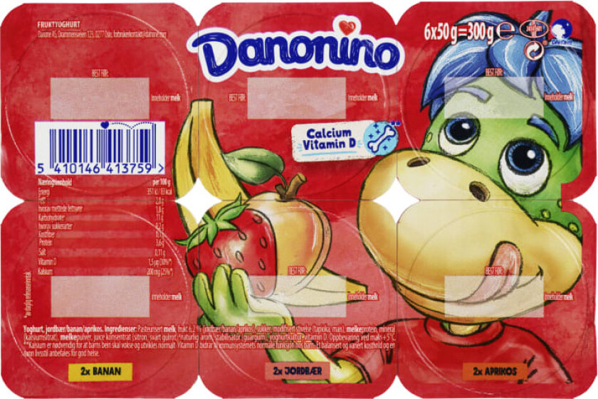 Danonino Yoghurt Mix No1 6x50g