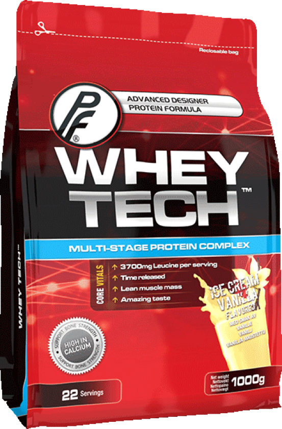 Bilde av Whey Tech 1 kg, proteinpulver Vanilla