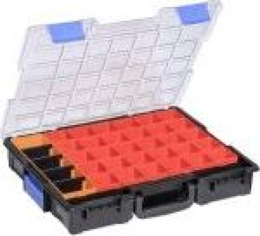 EuroPlus Pro K44/36 Sortimentskuffert (L x B x H) 355 x 440 x 76 mm Antal fag: 36 Indhold 1 stk