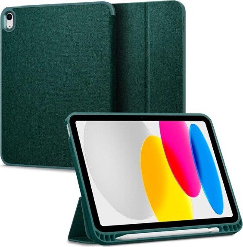 iPad 10.9" (2022) Urban Fit Stoff Deksel - Grønn