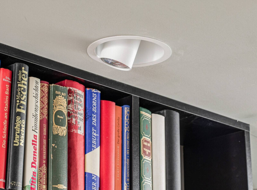 Dot innfelt spotlight, justerbar, hvit