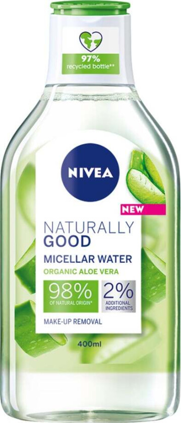 Nivea Naturally Good Micellar water, 400 ml Nivea Micellar