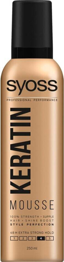 Keratin Mousse, 250 ml Hårstyling