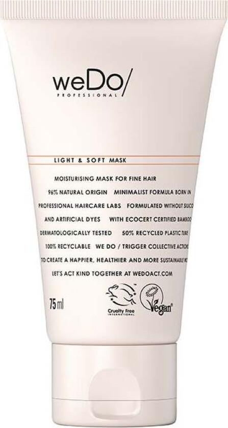 weDo Light & Soft Hair Mask, 75 ml weDo Hårkur