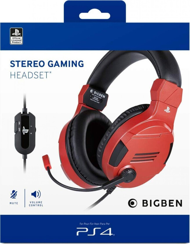 Stereo Gaming Headset V3 Ps4/ps5 - Red