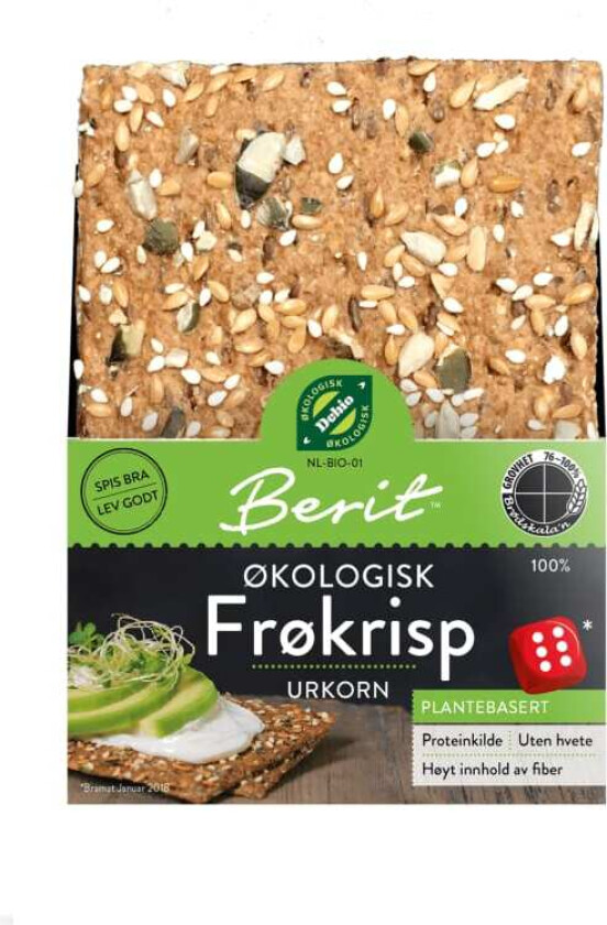 Frøkrisp Knekkebrød Økologisk 170g Berit