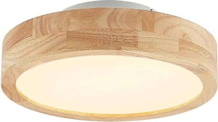 Lanira LED-taklampe av eiketre, 30cm