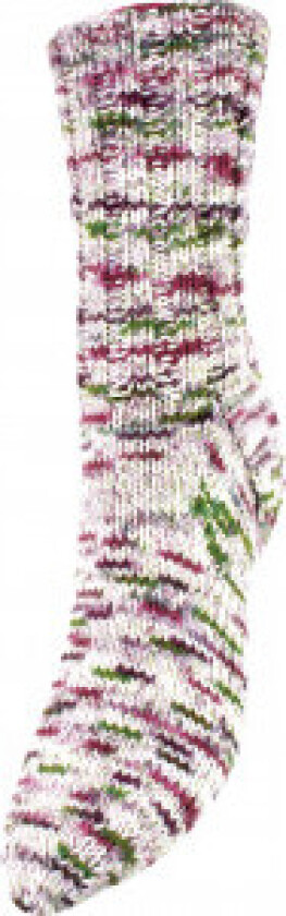 Â Järbo Merino Raggi Strømpegarn 75306 Rosa/Grønn