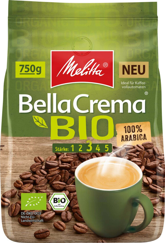 Bella Crema Bio kaffebønner MEL972