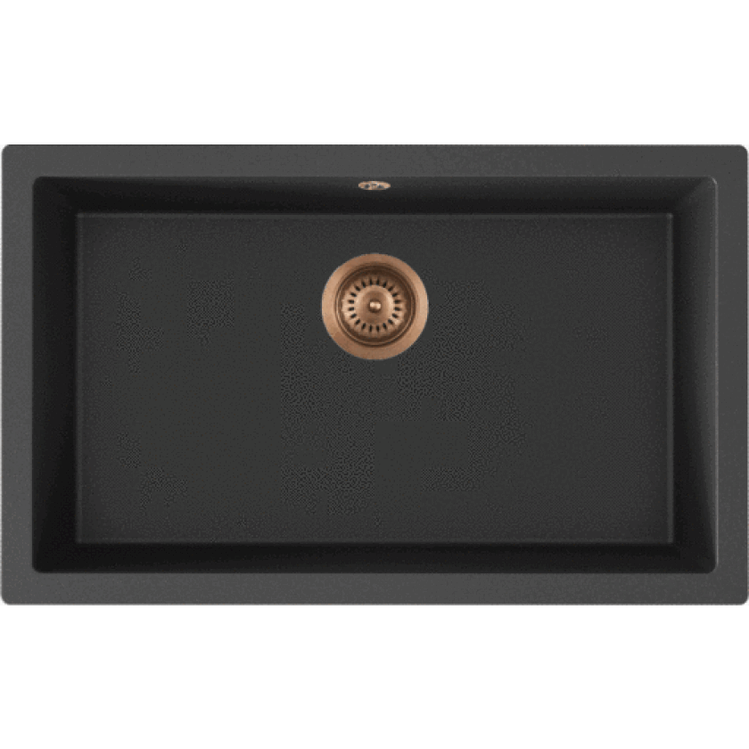 Jupiter 800 kjøkkenvask, 75,6x46,6 cm, sort