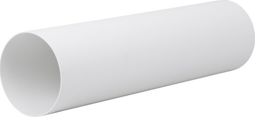 ventilasjonskanal, Ø125 mm, lengde: 500 mm, hvit