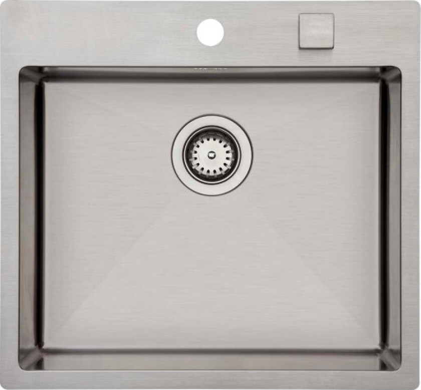 Kubus 541 soft kjøkkenvask, 54x50 cm, rustfritt stål