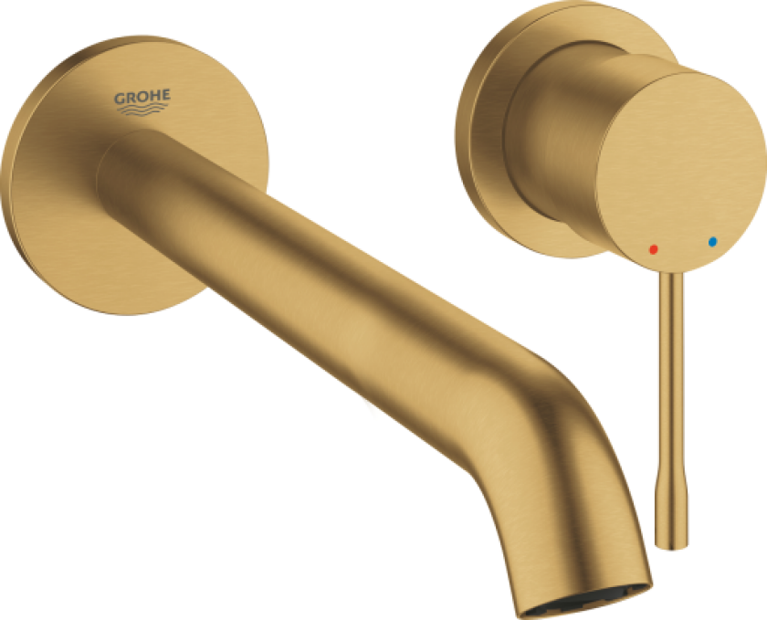 Essence L servantbatteri, børstet messing