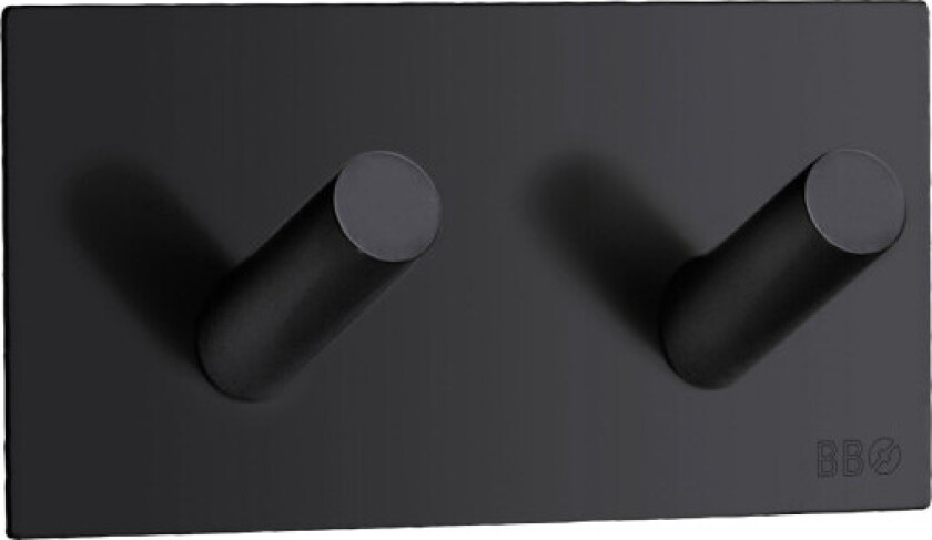 håndkleknagg, matt sort