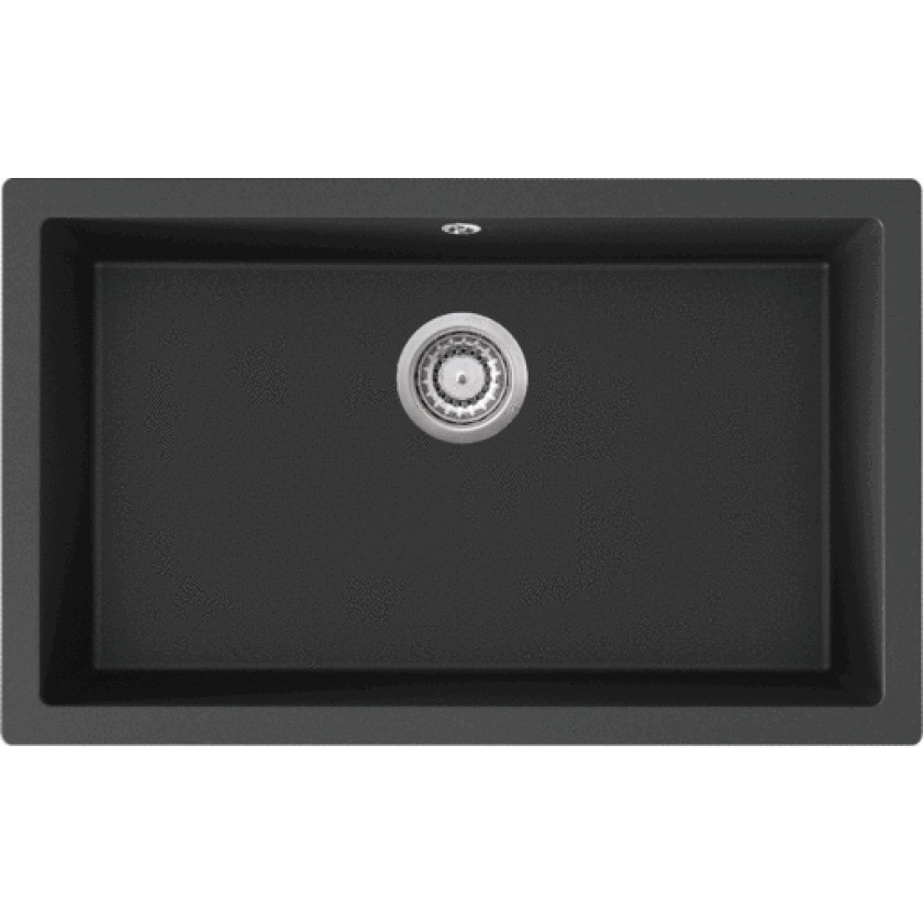 Jupiter 800 kjøkkenvask, 75,6x46,6 cm, sort