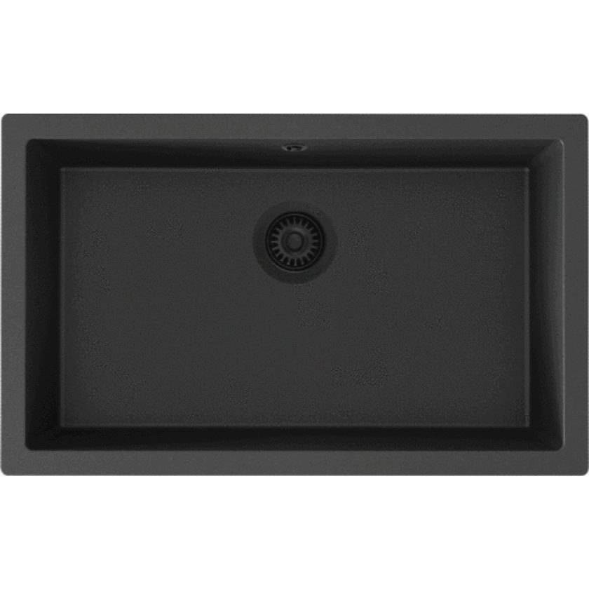 Jupiter 800 kjøkkenvask, 75,6x46,6 cm, sort