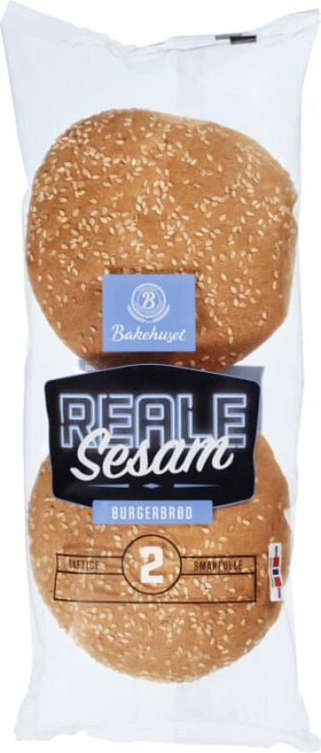 Burgerbrød Sesam 2stk 180g