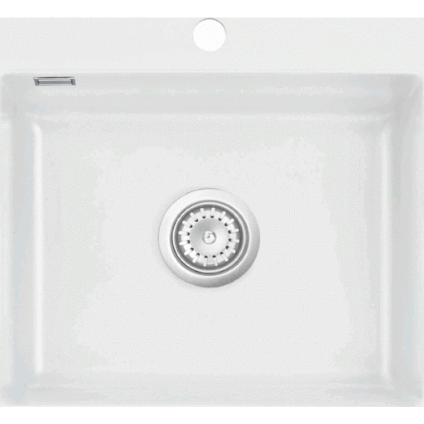 Mera 57 kjøkkenvask, 57,5x51cm , hvit