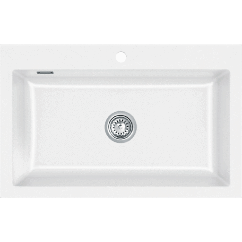 Mera 80 kjøkkenvask, 80x51 cm, hvit