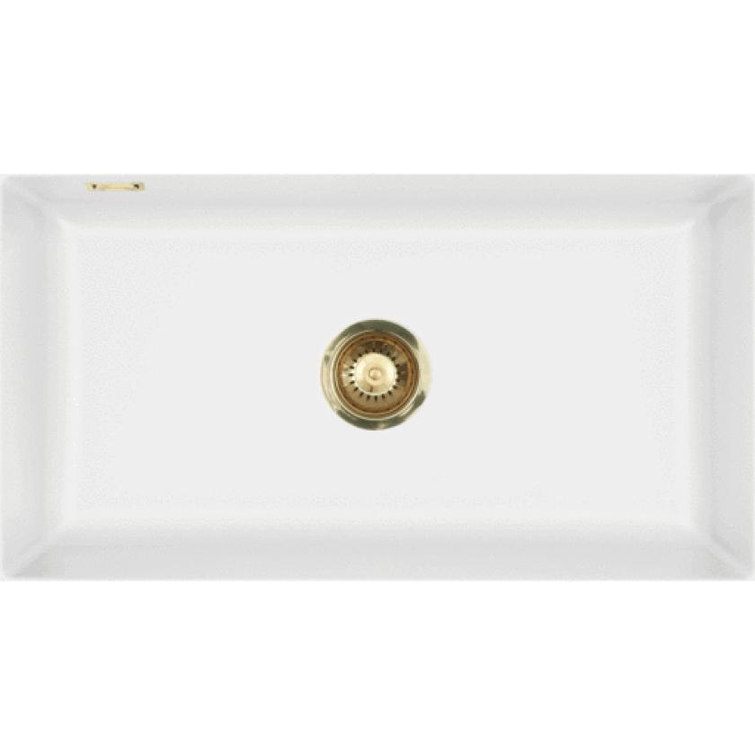 Mera 80U kjøkkenvask, 77,6x44,1 cm, matt hvit