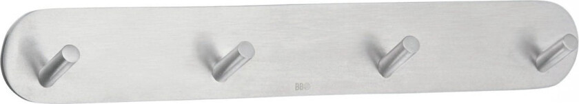 knaggrekke, børstet rustfritt stål