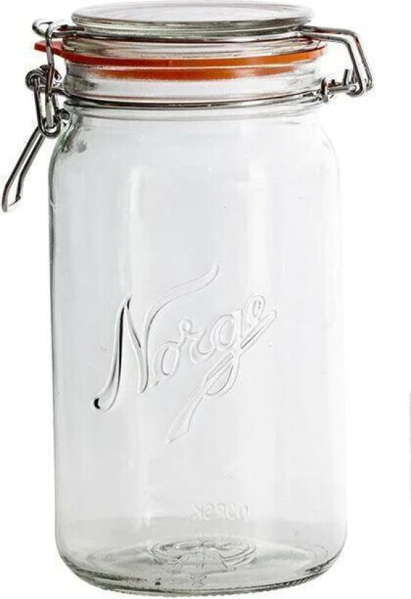 Bilde av Norgesglass Med Hengslet Lokk 1l