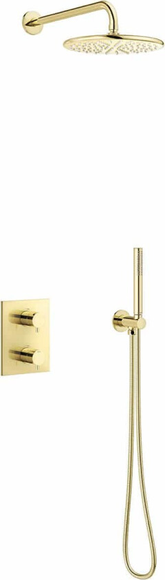 Bilde av Silhouet Takdusj for innbygging - Messing