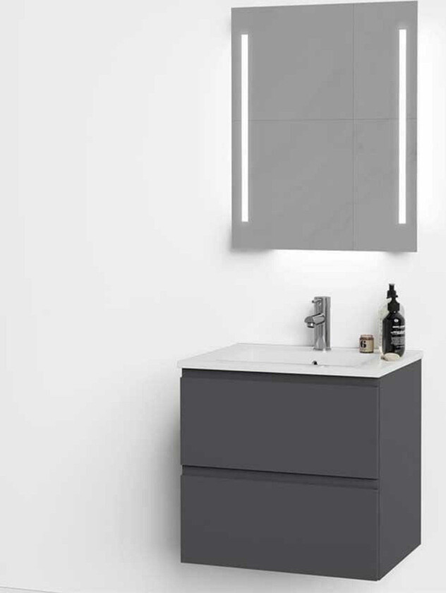 VikingBad Mie Slim Servantskap fingergrep - Mørk Grå