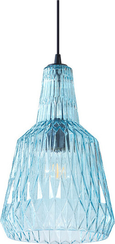 Belarion hengelampe, lyseblå, 1lk, glass