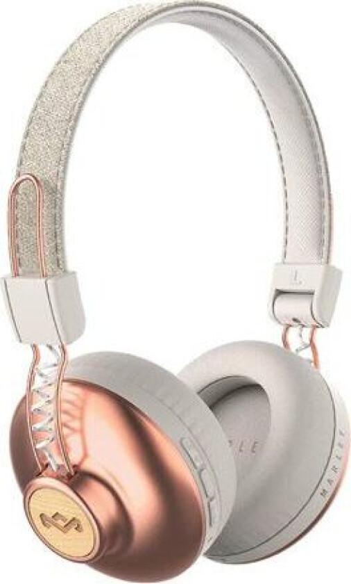 House of Marley Positive Vibration 2 Wireless - Hodetelefoner med mikrofon - on-ear - Bluetooth - trådløs - kobber