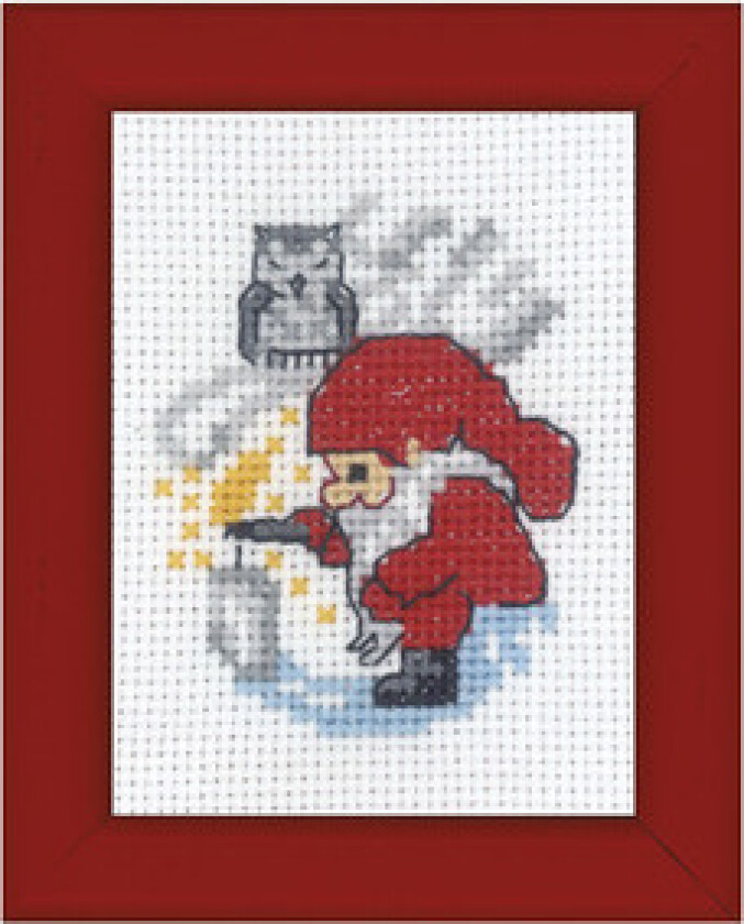 Broderisett Bilde Gnome lys lys lys 6x8